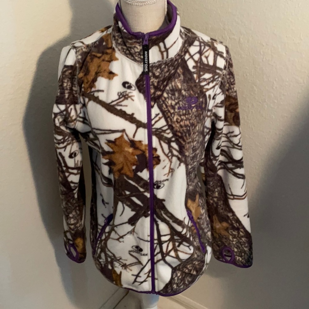 Mossy Oak  Woman’s Long Sleeve Lightweight Fleece Jacket Size Small